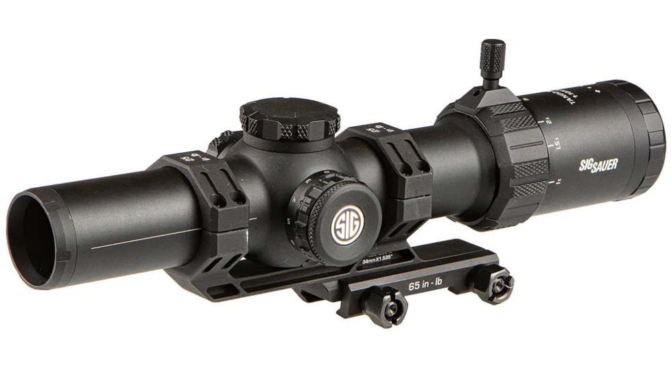 SIG SAUER Tango 1-10x28 Riflescope, 34mm Tube, Second Focal Plane, MSR BDC-10 Reticle, Black, SOTM11000