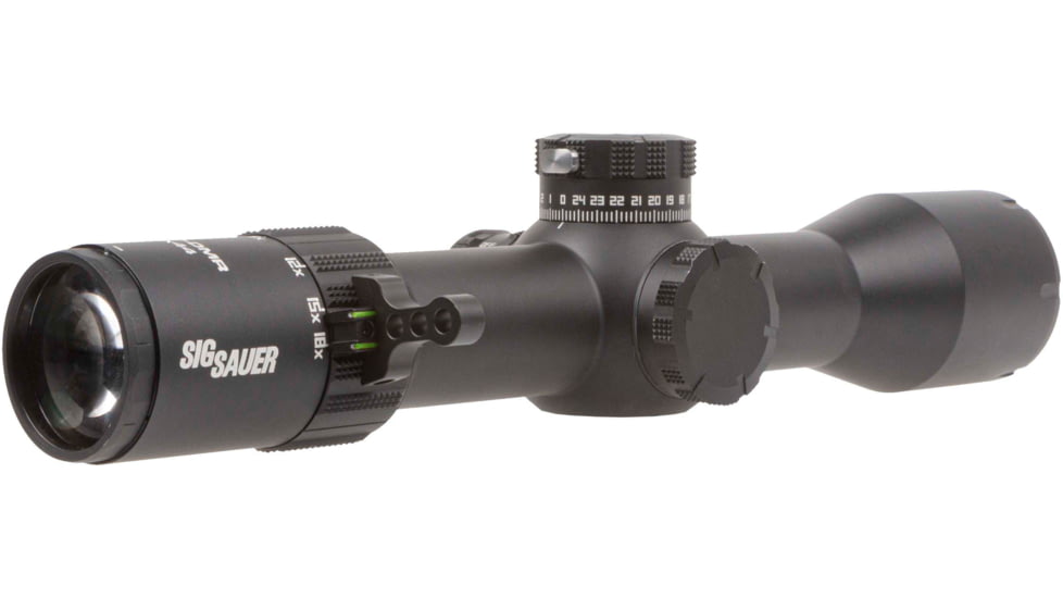 SIG SAUER Tango-DMR Rifle Scope, 3-18x44mm, 34mm Tube, First Focal Plane FFP, Moa Dev-L 2.0 Illum Reticle, Side Focus, 0.25 Moa Adj, Black, SOTD63113