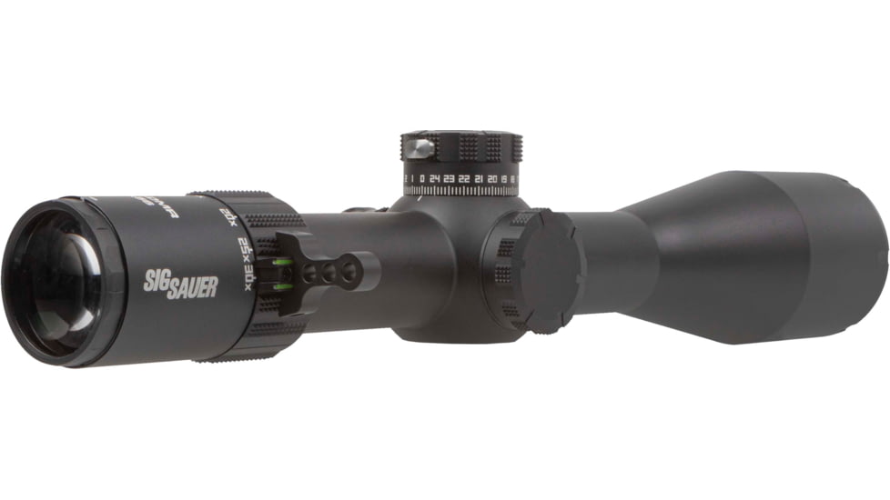 SIG SAUER Tango-DMR Rifle Scope, 5-30x56mm, 34mm Tube, First Focal Plane FFP, Moa Milling 2.0 Illum Reticle, Side Focus, 0.25 Moa Adj, Black, SOTD65113