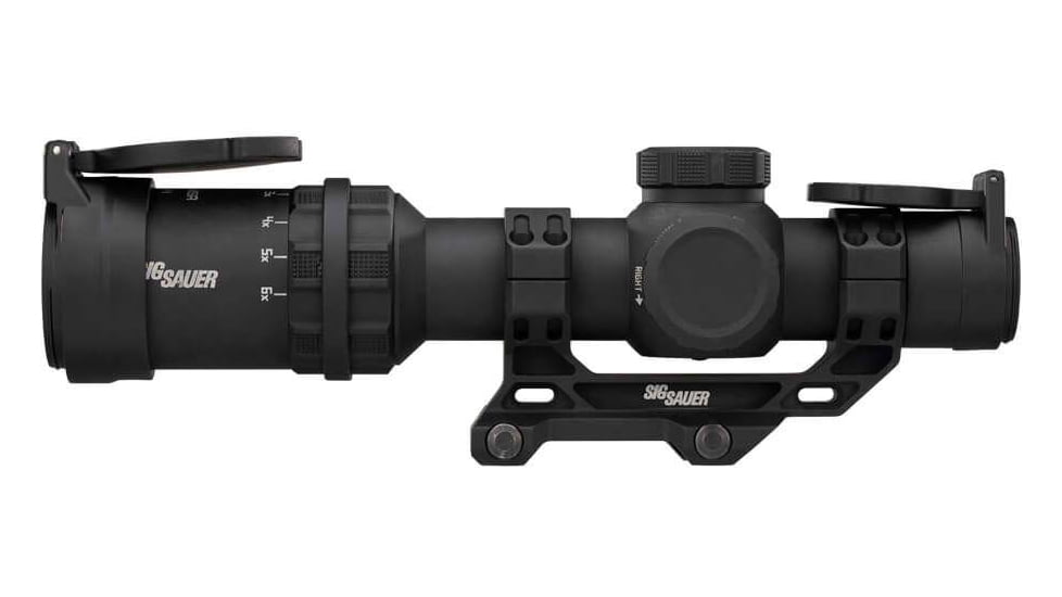 Sig Sauer TANGO MSR Compact 1-6x24mm LPVO 30mm Tube Rifle Scope, Second Focal Plane, Illuminated MSR BDC-6 Reticle, Black, SOTMC61000