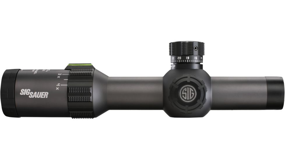 SIG SAUER Tango4 .300 Blackout 1-4x24 30mm Tube Tactical Rifle Scope w/Illuminated Horseshoe Dot Glass Reticle, Graphite SOT41002