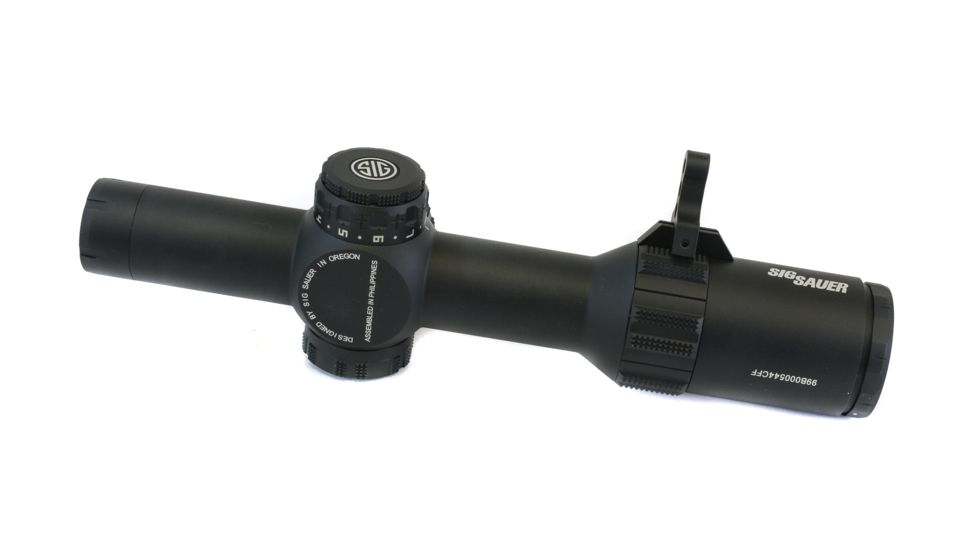 SIG SAUER Tango4 .300 Blackout 1-4x24 30mm Rifle Scope, FFP, Horseshoe Illuminated Reticle, 0.5 MOA ADJ, Black, SOT41112