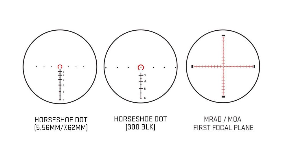SIG SAUER Tango4 1-4x24mm Rifle Scope 30mm Tube, First Focal Plane, Black, Horseshoe Illuminated Reticle, MOA, SOT41111