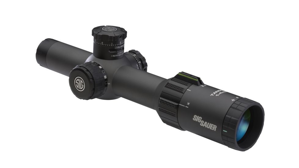 Tango4 Rifle Scope, 1-4X24mm, 30mm, Ffp, 556-762 Horseshoe Illum Reticle, Black, SOT41101