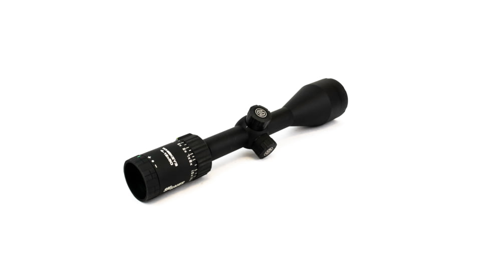 SIG SAUER Whiskey 3 Scope, 4-12X50mm, 1 in, SFP, BDC-1 Quadplex Reticle, 0.25 MOA Adjustable, Black, SOW34203
