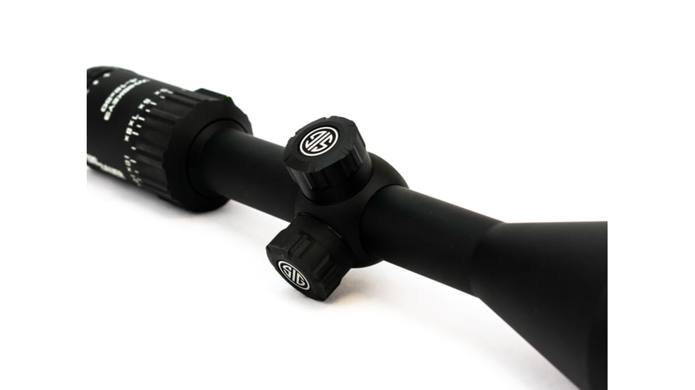 SIG SAUER Whiskey 3 Scope, 4-12X50mm, 1 in, SFP, BDC-1 Quadplex Reticle, 0.25 MOA Adjustable, Black, SOW34203