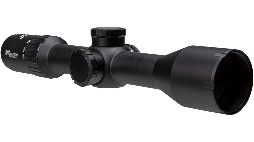 SIG SAUER Whiskey 6 3-18x44mm 30mm Tube Second Focal Plane Rifle Scope, Black, Quadplex, Locking 0.25 MOA, SOW63114