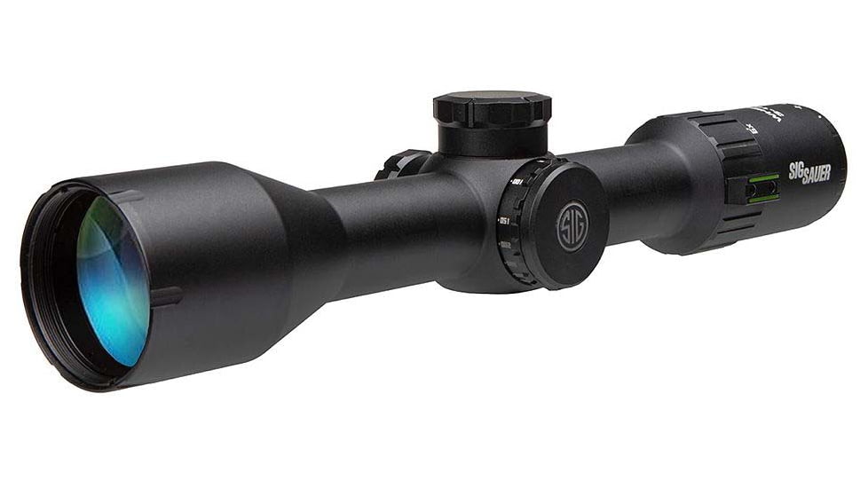 SIG SAUER Whiskey 6 3-18x44mm 30mm Tube Second Focal Plane Rifle Scope, Black, Quadplex, Locking 0.25 MOA, SOW63114