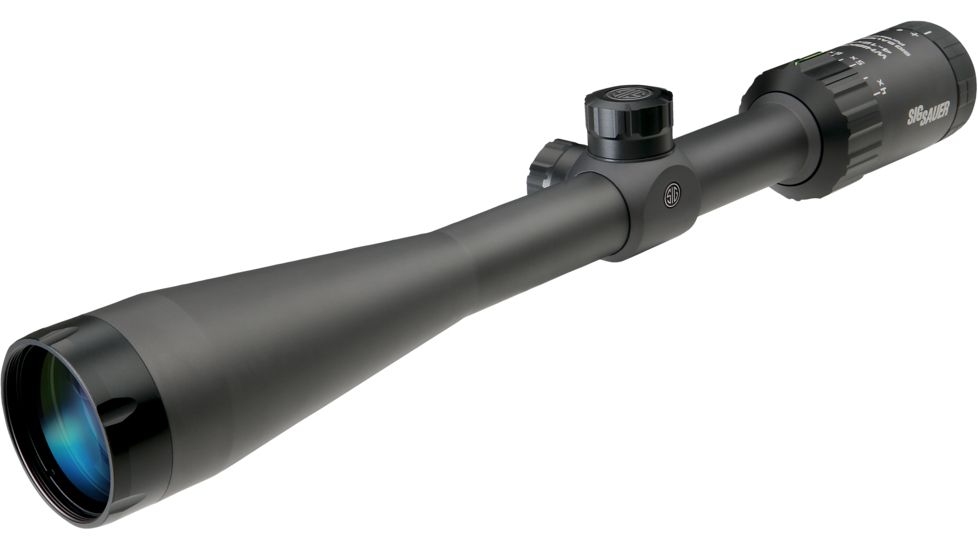 SIG SAUER Whiskey3 4-12x40mm 1in Tube Hunting Rifle Scope w/HellFire TriPlex Reticle, Illum, Graphite SOW34006