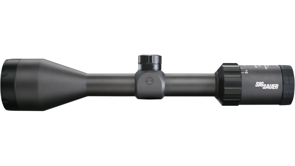 SIG SAUER Whiskey3 4-12x50 1in Tube Hunting Rifle Scope w/Standard Duplex Reticle, Graphite SOW34003