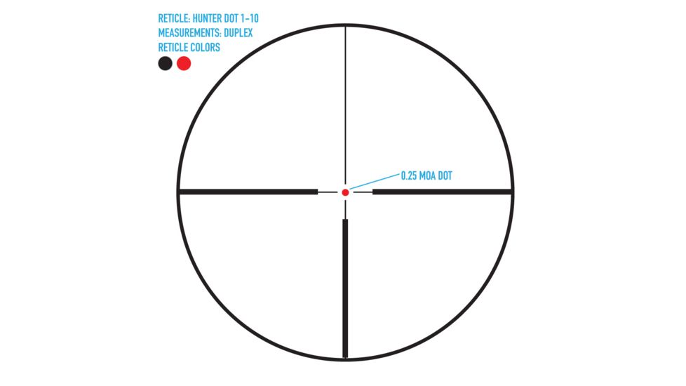 SightMark Citadel Rifle Scope, 1-10x24mm, 30mm Tube, Second Focal Plane, HDR Red Illuminated Reticle, Matte, Black, SM13138HDR
