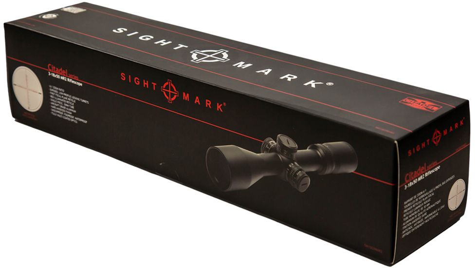 SightMark Citadel Rifle Scope, 3-18x50mm, 30mm Tube, First Focal Plane, MR2 Red Illuminated Reticle, Matte, Black, SM13039MR2