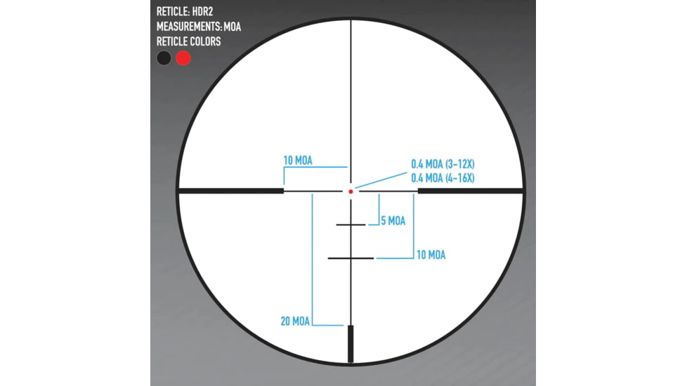 SightMark Core HX 2.0 Riflescope, 3-12x56 HDR2, SM13103HDR2