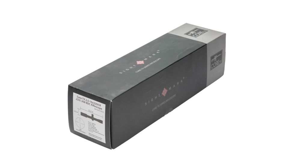 SightMark Core TX 2.5-10x32DCR .223/.308 BDC Dual Caliber Rifle Scope SM13073DCR