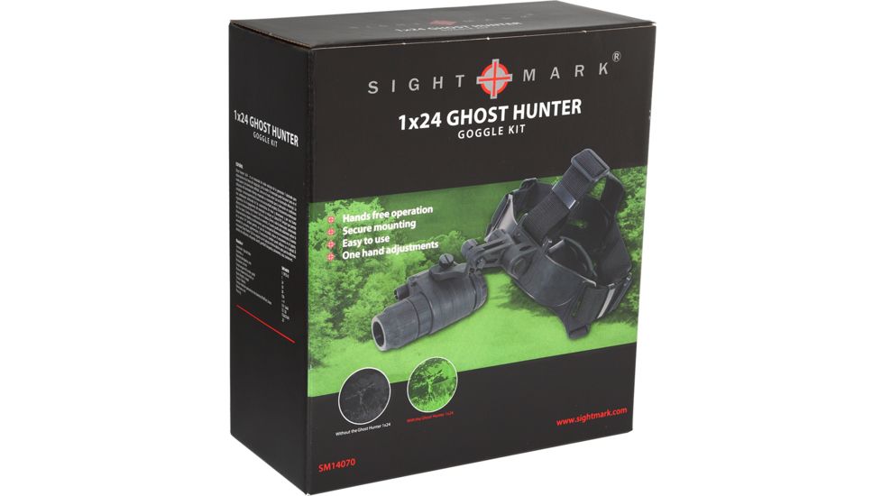 Sightmark Ghost Hunter Night Vision Goggle Kit, 1x24, with Head Mount, SM14070