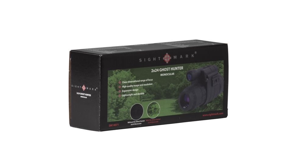 Sightmark Ghost Hunter Night Vision Monocular, 2x24, Black, SM14071