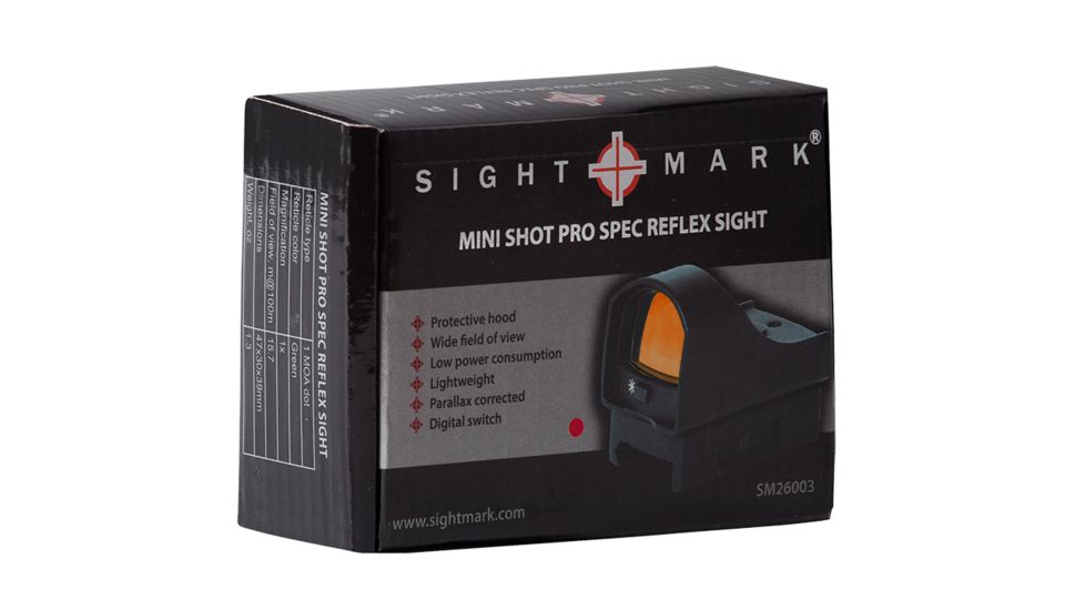 Sightmark Mini Shot Pro Red Dot Sight, 3 MOA Dot SM26003
