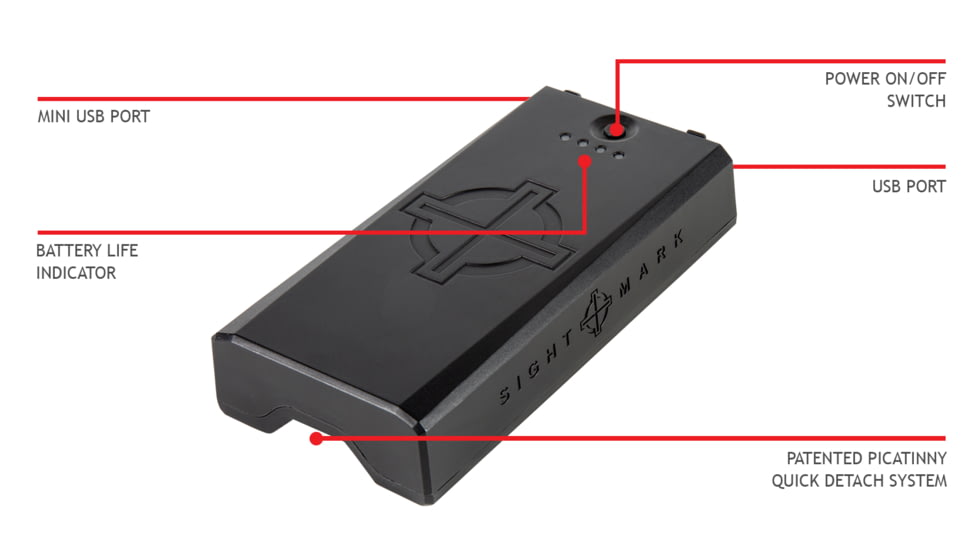 SightMark Sightmark Quick Detach Battery Pack, Black, SM28003