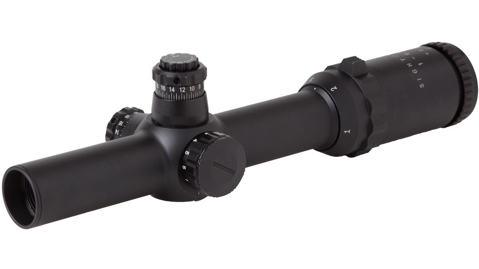 Sightmark Triple Duty M4 1-6x24 Rifle Scopes, 30 mm Tube, Second Focal Plane, Illuminated Red Circle Dot Duplex Reticle, Black, SM13021CDX