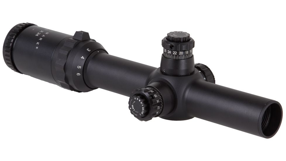 Sightmark Triple Duty M4 1-6x24 Rifle Scopes, 30 mm Tube, Second Focal Plane, Illuminated Red Circle Dot Duplex Reticle, Black, SM13021CDX