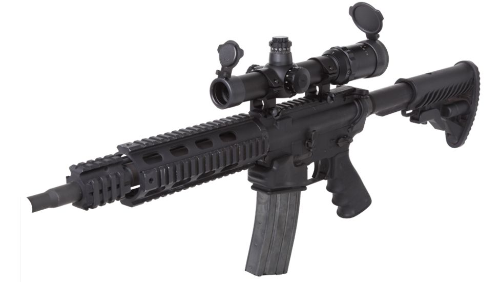 Sightmark Triple Duty M4 1-6x24 Rifle Scopes, 30 mm Tube, Second Focal Plane, Illuminated Red Circle Dot Duplex Reticle, Black, SM13021CDX