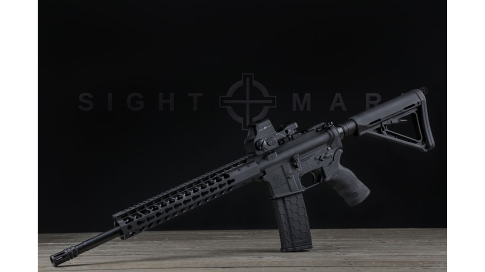 Sightmark Ultra Shot Plus 1x 4 Pattern MOA Reticle Red Dot Sight, CR123A Battery, Black, SM26008