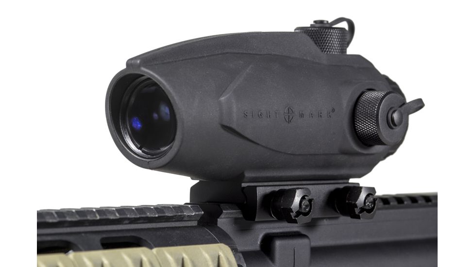 OpticsPlanet Exclusive Refurbished, Sightmark Wolfhound 3x24 HS-223 Prismatic Weapon Red Dot Sight, Black, SM13025