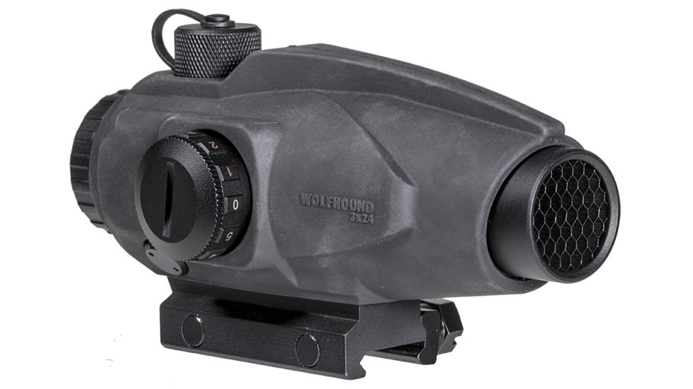 OpticsPlanet Exclusive Refurbished, Sightmark Wolfhound 3x24 HS-223 Prismatic Weapon Red Dot Sight, Black, SM13025