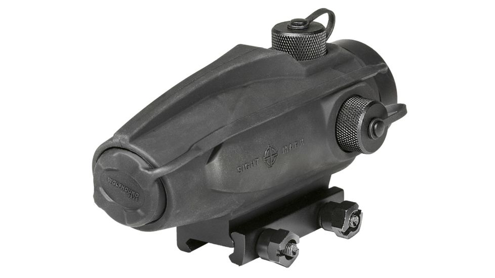 OpticsPlanet Exclusive Refurbished, Sightmark Wolfhound 3x24 HS-223 Prismatic Weapon Red Dot Sight, Black, SM13025