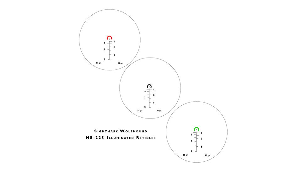 OpticsPlanet Exclusive Refurbished, Sightmark Wolfhound 3x24 HS-223 Prismatic Weapon Red Dot Sight, Black, SM13025