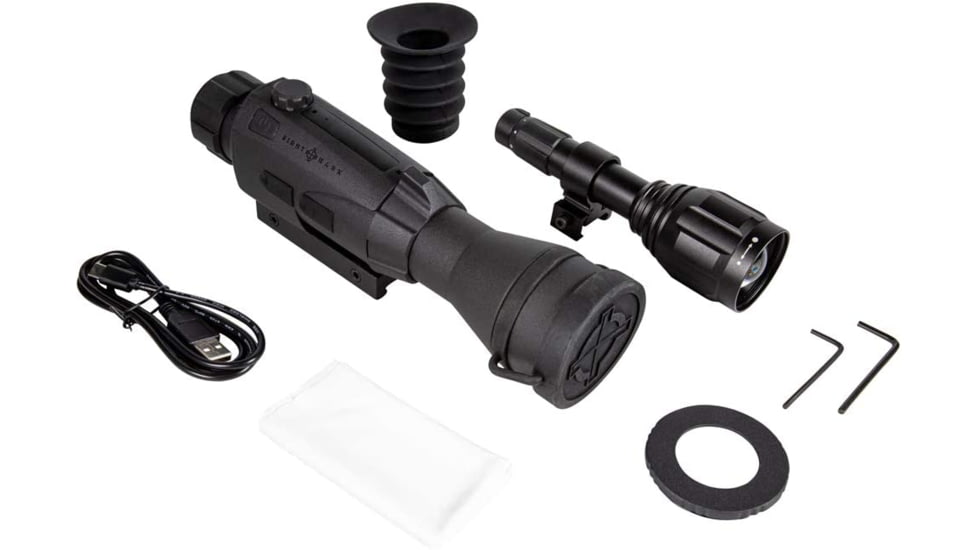 Sightmark Wraith 4K Max Digital Rifle Scope, 3-24x50mm, 50mm Tube, Second Focal Plane, w/IR LED Illuminator, Black, SM18030