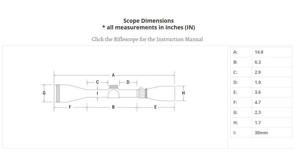 Sightron S-TAC 30MM 4-20x50 Rifle Scope, Black, 26014