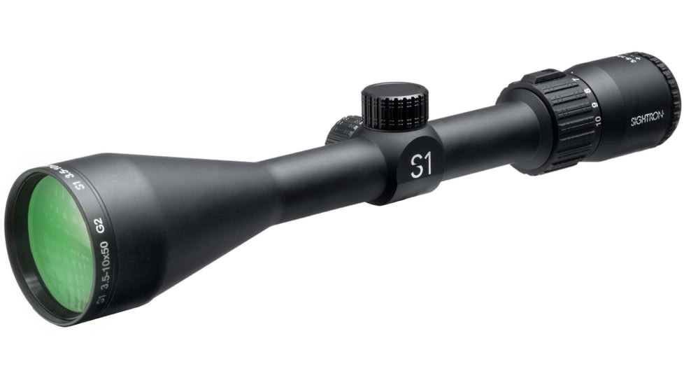 Sightron S1 Series 3.5-10x50mm 1in Tube Second Focal Plane G2 Riflescope, Duplex, Matte, Black, 32004