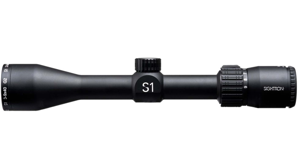 Sightron S1 Series 3-9x40mm G2 Riflescope, 1in Tube, Second Focal Plane, Hunter Holdover, Matte, Black, 32002