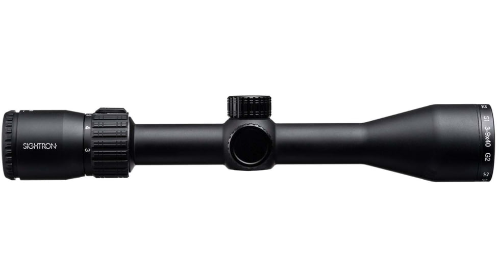 Sightron S1 Series 3-9x40mm G2 Riflescope, 1in Tube, Second Focal Plane, Hunter Holdover, Matte, Black, 32002