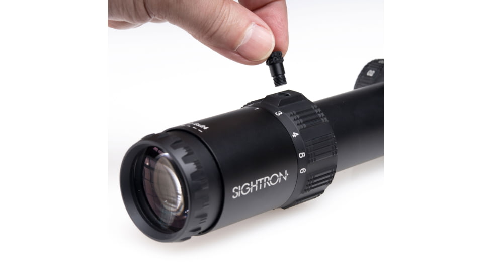 Sightron S6 Rifle Scope, 1-6x24mm, 30mm Tube, First Focal Plane, LRT IR Reticle, Matte Black, Small, 66001