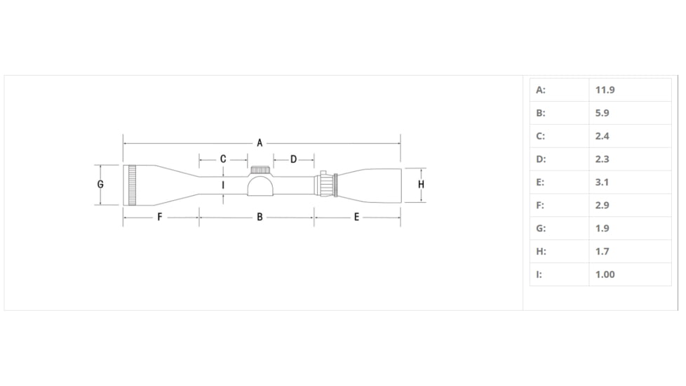 Sightron SI Rifle Scope, 3-9x40mm, 1 in Tube, Second Focal Plane, MOA-20 Reticle, Matte, Black, 31020