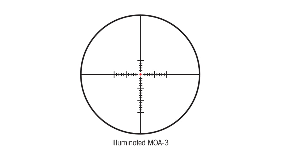 Sightron SIII 3.5-10x44mm Rifle Scope, 30mm Tube, SFP, MOA-3 Illuminated Reticle, Black, 25902