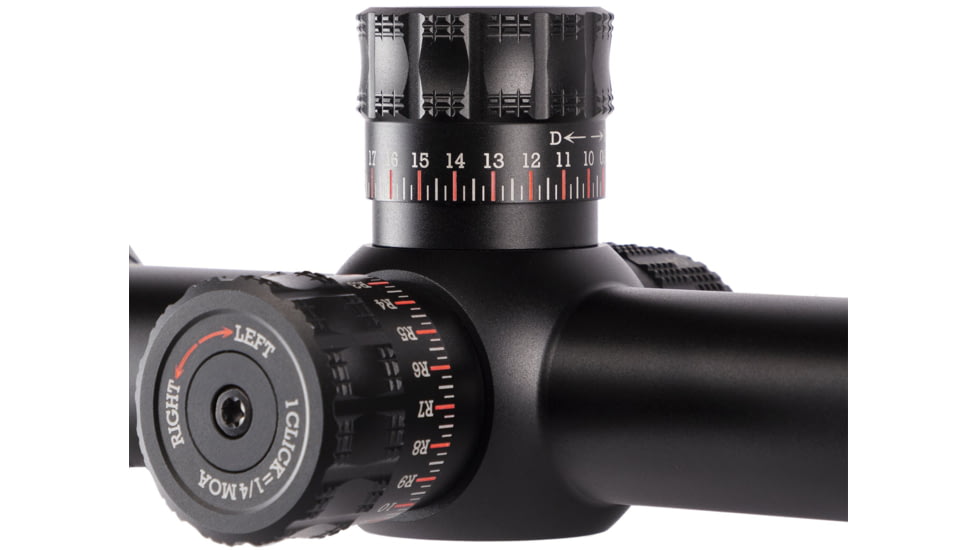 Sightron SIII PLR Rifle Scope, 6-24x50mm, Zero Stop, MOA-H 24X IR Reticle, Black, Medium, 28002