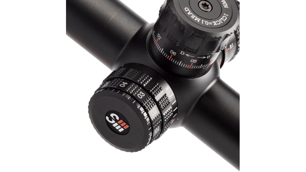 Sightron SIII PLR Rifle Scope, 6-24x50mm, Zero Stop, MOA-H 24X IR Reticle, Black, Medium, 28002