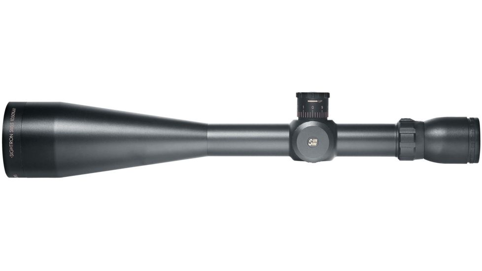 Sightron SIII Rifle Scope, 10-50x60mm, 30mm Tube, LR MOA-1 Reticle, Black, Medium, 25208