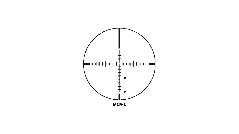 Sightron SIII Rifle Scope, 10-50x60mm, 30mm Tube, LR MOA-1 Reticle, Black, Medium, 25208