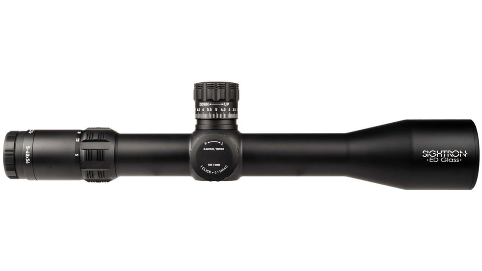 Sightron SVIIISSED ED IR Zero Stop Rifle Scope, 5-40x56mm, 40mm Tube, First Focal Plane, Illuminated MH-6 Reticle, Black, 29000