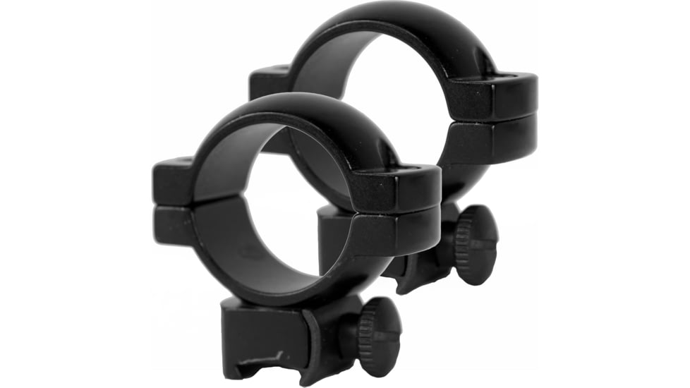 Simmons Rifle Scope 1in Rings, .22 Medium, Gloss Black 49178