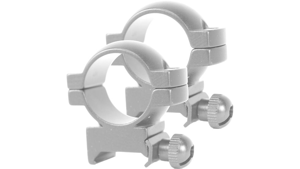 Simmons Rifle Scope 1in Rings, .22 Medium, Silver 49170