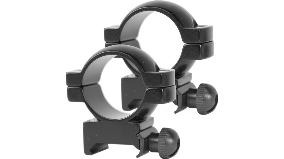 Simmons Rifle Scope 1in Rings, High, Gloss Black 49171