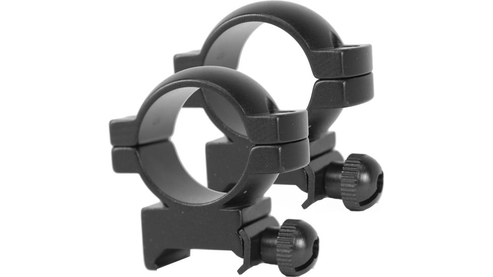 Simmons Rifle Scope 1in Rings, High, Matte Black 49172