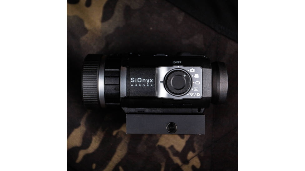 SiOnyx Aurora BLACK Night Vision Monocular w/ Picatinny Rail Mount, Black, C011200