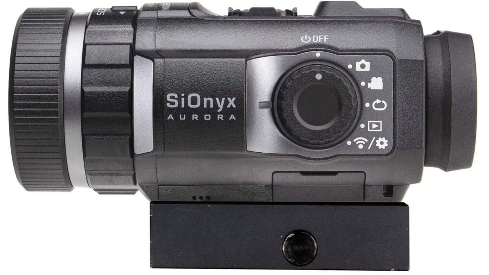 SiOnyx Aurora BLACK Night Vision Monocular w/ Picatinny Rail Mount, Black, C011200