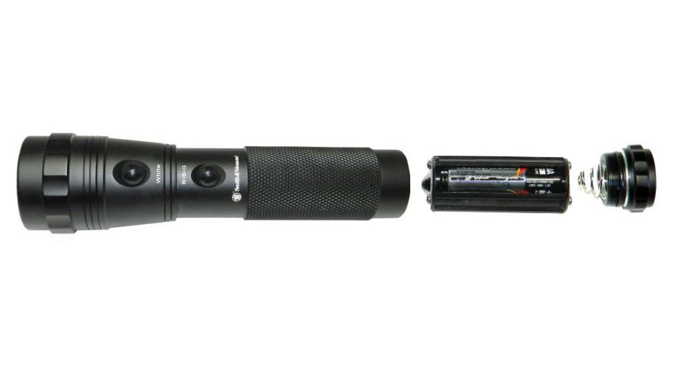 Smith &amp; Wesson Galaxy 12 LED Flashlight, Red/White/Blue/Green SW1222